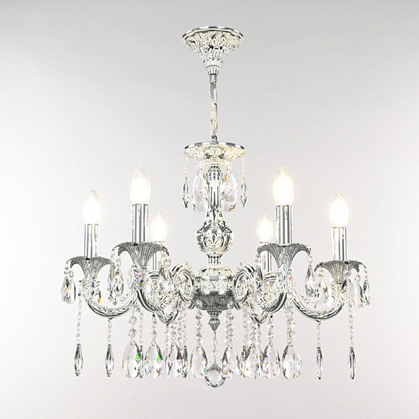 Подвесная люстра Bohemia Ivele Crystal AL7901 никель арт. AL79101/6/175 A NW
