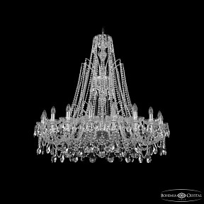 Подвесная люстра Bohemia Ivele Crystal 1411 никель арт. 1411/20/400/XL-120 Ni