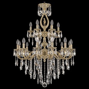 Подвесная люстра Bohemia Ivele Crystal 7201 бронза арт. 72401/12+6/250/2d B FP FH1M