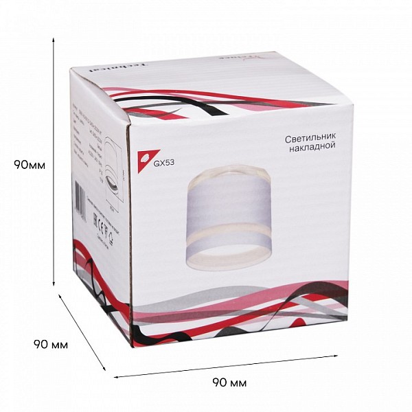 Накладной светильник Reluce  белый арт. 53001-9.5-001LD GX53+LED3W WT