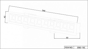 Встраиваемый светильник Favourite Roshni черный арт. 3083-10C
