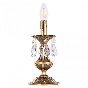 Настольная лампа декоративная Bohemia Ivele Crystal AL77 золото арт. AL77200L/1-25 GB