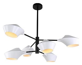 Люстра на штанге LUMINA DECO Romina черный арт. LDP 6037-6 WT+BK