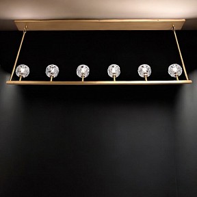 Светильник на штанге Imperiumloft RH Boule De Cristal Linear бронза арт. 40,1222