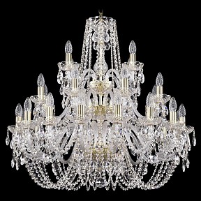 Подвесная люстра Bohemia Ivele Crystal 1402 золото арт. 1402/16+8+4/300/3d/G