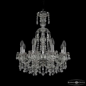 Подвесная люстра Bohemia Ivele Crystal 1410 никель арт. 1410/8/160/XL-60 Ni V0300