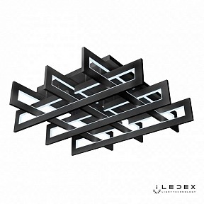 Потолочная люстра iLedex Stalker черный арт. 9082-800*800-X 192W BK