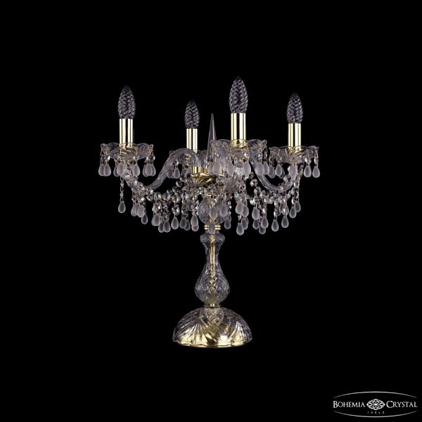 Настольная лампа декоративная Bohemia Ivele Crystal 1410 золото арт. 1410L/4/141-47 G V0300