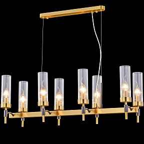 Подвесная люстра ILLUMICO BRASS TUBO бронза арт. IL5177-8LLS-29 BRASS TUBO