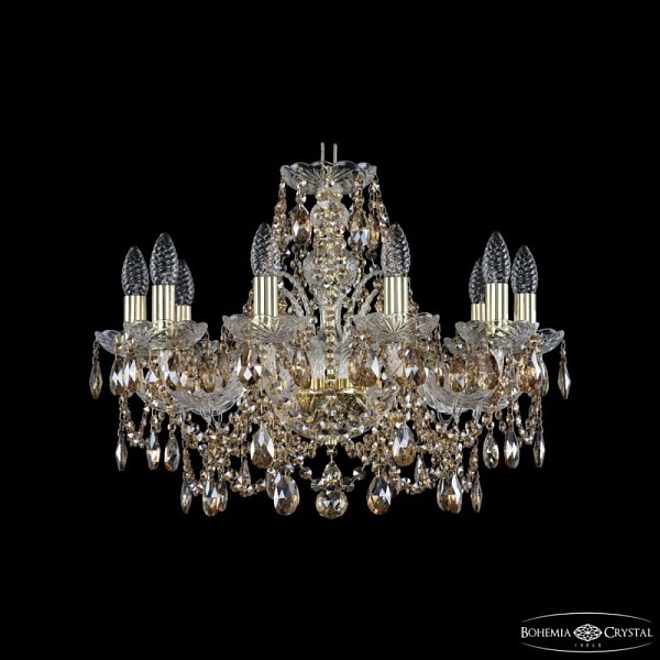 Подвесная люстра Bohemia Ivele Crystal 1411 золото арт. 1411/10/195 G R721