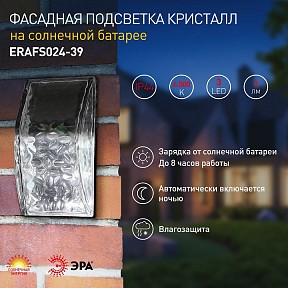 Накладной светильник Эра  серый арт. ERAFS024-39