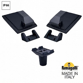 Консольный светильник Fumagalli GUIZEPPE черный арт. 4P2.000.G20.AYF1R