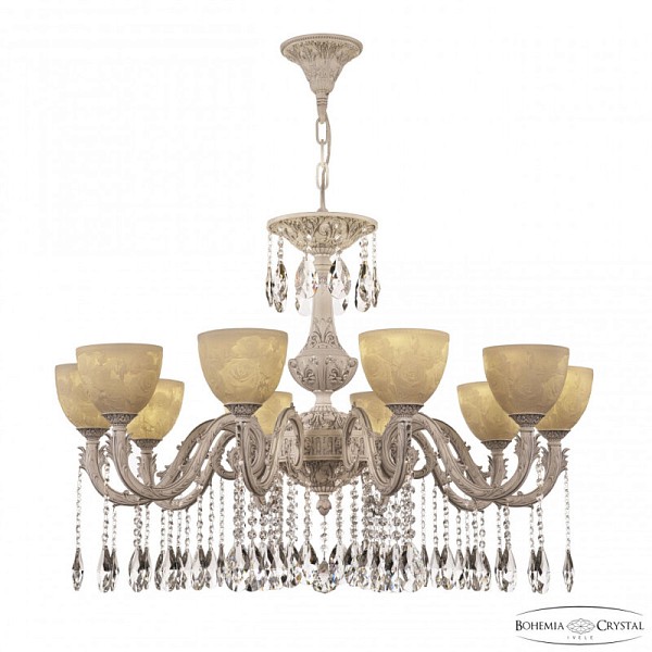 Подвесная люстра Bohemia Ivele Crystal AL7901 белый арт. AL79101/10/300 A WMN P1 U Rose