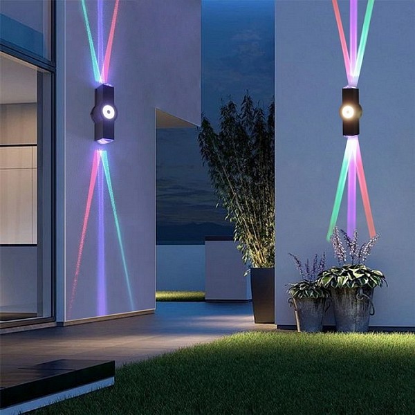 Накладной светильник Reluce  черный арт. 08231-9.2-003U LED2W+2*3W RGB BK