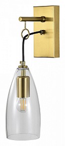Бра Indigo Goccia черный арт. 11064/1W Clear