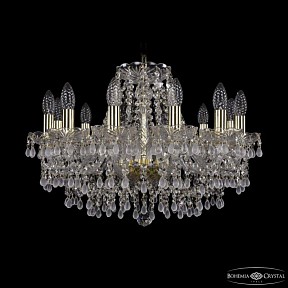 Подвесная люстра Bohemia Ivele Crystal 1410 золото арт. 1410/12/195 G V0300