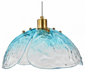 Подвесной светильник Indigo Amore бронза арт. 11051/1P Blue