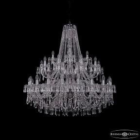 Подвесная люстра Bohemia Ivele Crystal 1403 никель арт. 1403/20+10+5/400/2d Ni