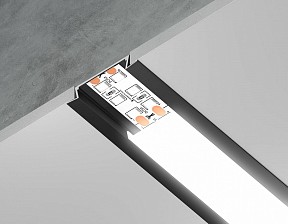 Профиль Ambrella Light GP черный арт. GP1100BK