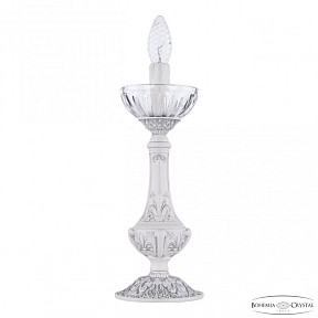 Настольная лампа декоративная Bohemia Ivele Crystal AL7801 белый арт. AL78100L/12 WMN P Clear/M-1H