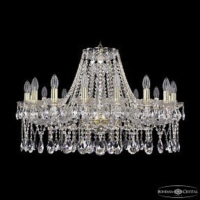 Подвесная люстра Bohemia Ivele Crystal 1413 золото арт. 1413/16/300 G