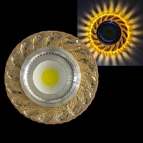 Встраиваемый светильник Reluce  коричневый арт. 42203-9.0-001PL MR16+LED3W TEA