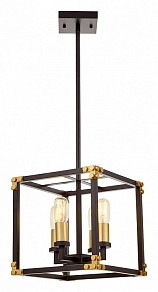 Люстра на штанге LUMINA DECO Waldorf черный арт. LDP 1140-4 BK+MD