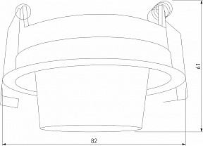 Встраиваемый светильник Elektrostandard Conner черный арт. a063992