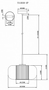 Подвесной светильник Moderli Ember белый арт. V11818-1P