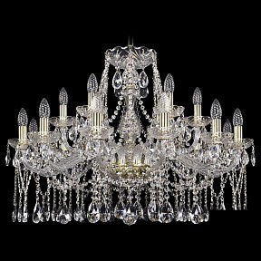Подвесная люстра Bohemia Ivele Crystal 1413 золото арт. 1413/12+6/300/G