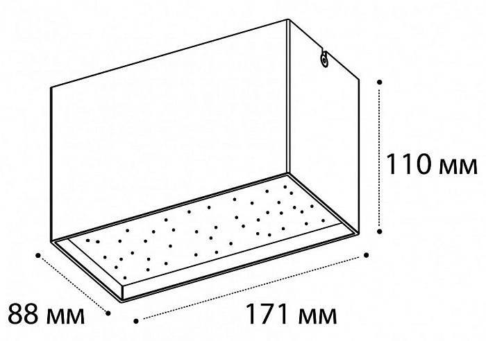 Накладной светильник Italline DL 3029 черный арт. DL 3029 black 3000K