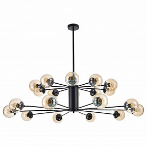Люстра на штанге Arti Lampadari Filetto черный арт. Filetto E 1.1.20 B