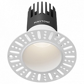 Встраиваемый светильник Maytoni Dip белый арт. DL120-10W-4K-TRS-W