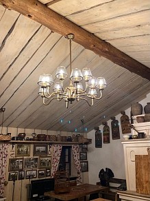 Люстра на штанге Covali  латунь арт. PL-31147