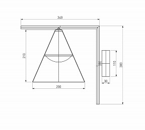 Светильник на штанге Elektrostandard Bevel черный арт. a068471