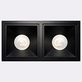 Встраиваемый светильник Italline IT06-6020 черный арт. IT06-6020 black 3000K - 2 шт. + IT06-6022 black