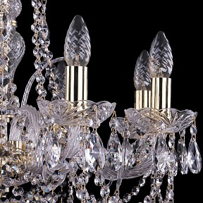 Подвесная люстра Bohemia Ivele Crystal 1411 золото арт. 1411/8/195/G