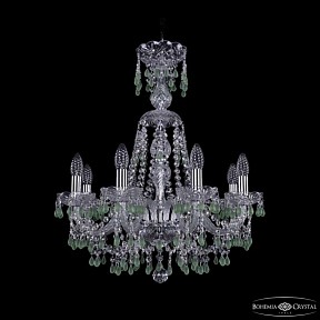 Подвесная люстра Bohemia Ivele Crystal 1410 никель арт. 1410/8/195/XL-66 Ni V5001
