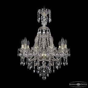 Подвесная люстра Bohemia Ivele Crystal 1415 золото арт. 1415/10/200/XL-76 G