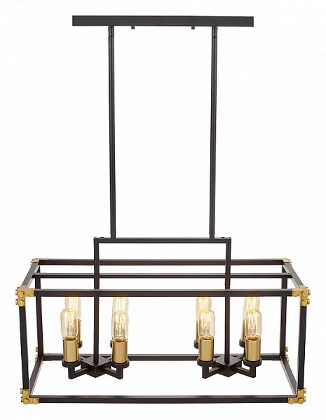 Подвесной светильник LUMINA DECO Waldorf черный арт. LDP 1140-8 BK+MD