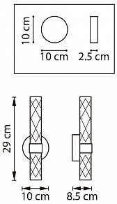 Бра Lightstar Acrile золото арт. 737652