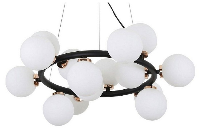 Подвесная люстра LUMINA DECO Marsiada бронза арт. LDP 6033-15 BK+MD
