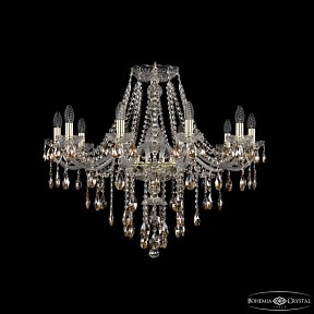 Подвесная люстра Bohemia Ivele Crystal 1415 золото арт. 1415/10/300 G K721