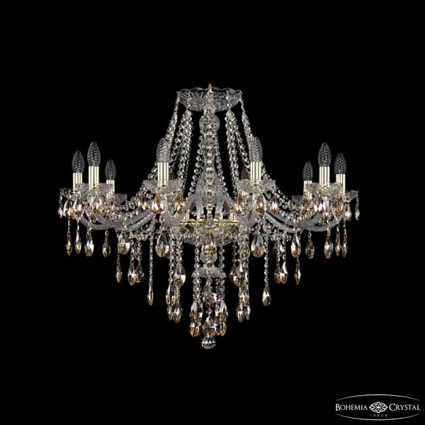 Подвесная люстра Bohemia Ivele Crystal 1415 золото арт. 1415/10/300 G K721