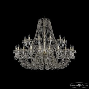 Подвесная люстра Bohemia Ivele Crystal 1409 золото арт. 1409/24+12/530 G