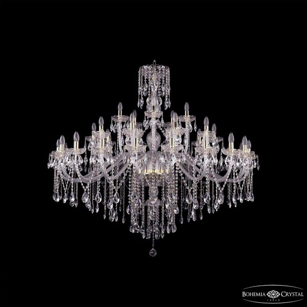 Подвесная люстра Bohemia Ivele Crystal 1415 золото арт. 1415/20+10+5/530 G