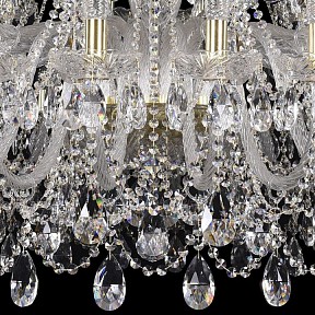 Подвесная люстра Bohemia Ivele Crystal 1411 золото арт. 1411/24+12/460/G