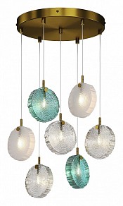 Подвесная люстра Maytoni Frozen желтый арт. MOD254PL-07BS