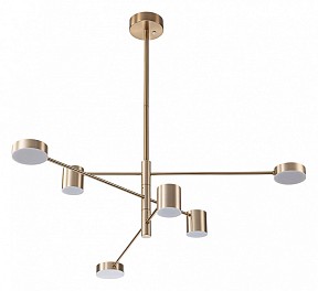 Люстра на штанге Arte Lamp Stanley латунь арт. A2476PL-40PB