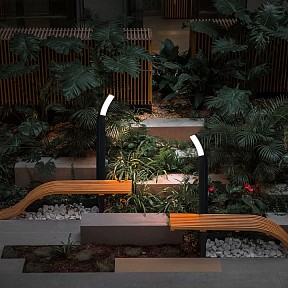 Наземный светильник Escada Dravite черный арт. 30002G/02LED